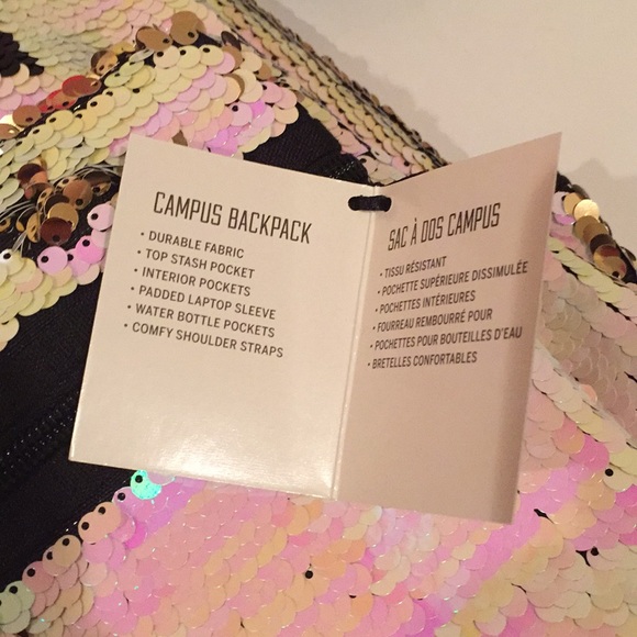 VS Pink bling sequin backpack and more! - Picture 3 of 8